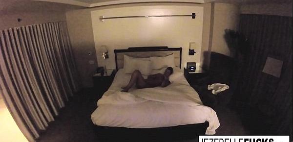  Nude Jezebelle Bond hangs out in her hotel room